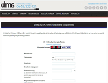 Tablet Screenshot of cib.dima.hu